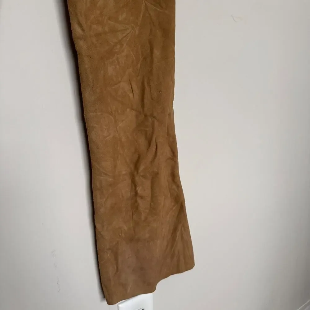 Vintage Ralph Lauren Womens Genuine Leather Pants 6 Western Luxury Equestrian